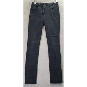 3X1 NYC Jeans Women Size 28 Black Denim Cotton Stretch Skinny Pockets Flat Front